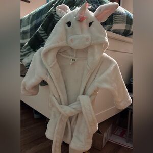 Cozy Unicorn Kids Pajamas - Cream